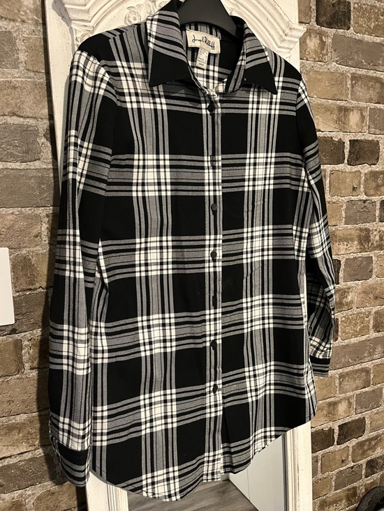Joseph Tops - Joseph Black and White Plaid Men’s Button-Down Shirt